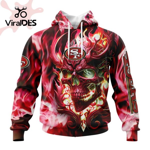 Personalized NFL San Francisco 49ers Limited Skull Art Design Hoodie 3D