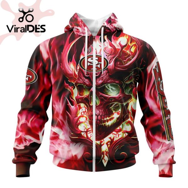 Personalized NFL San Francisco 49ers Limited Skull Art Design Hoodie 3D