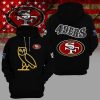 Premium San Francisco 49ers Luxury Black n Grey Hoodie 3D Limited Edition