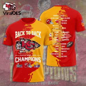 Back To Back Kansas City Chiefs Super Bowl LVIII Champions New Paint Design Hoodie 3D