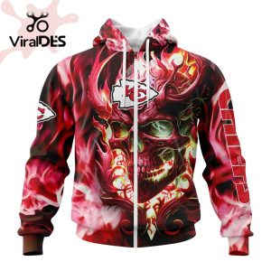 Personalized NFL Kansas City Chiefs Limited Skull Art Design Hoodie 3D