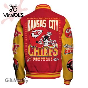 Kansas City Chiefs National Football Red Design Baseball Jacket All Over Printed