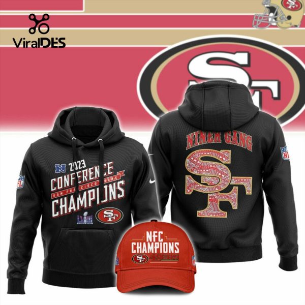 San Francisco 49ers 2023 NFL Playoff Champions Black Hoodie, Jogger, Cap Limited