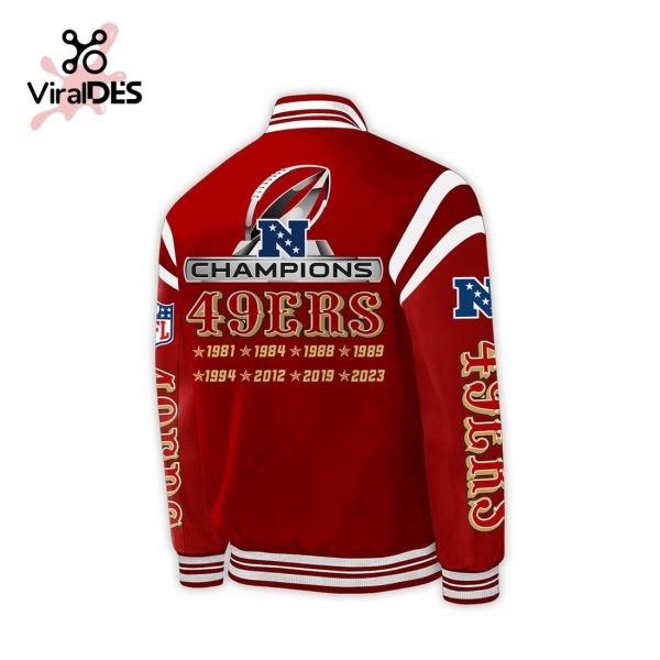 San Francisco 49ers Are All In Championship Team Red Baseball Jacket, Jogger, Cap