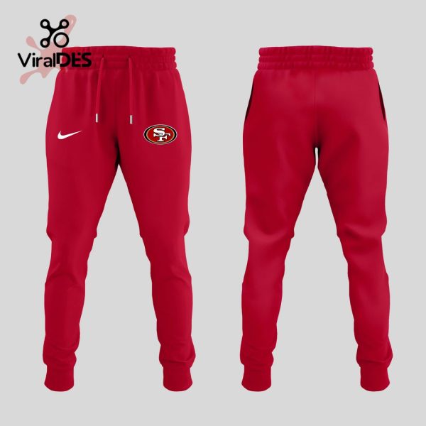 San Francisco 49ers Are All In Championship Team Red Baseball Jacket, Jogger, Cap