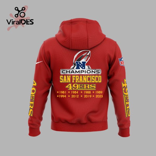 San Francisco 49ers Are All In Championship Team Red Hoodie, Jogger, Cap Limited