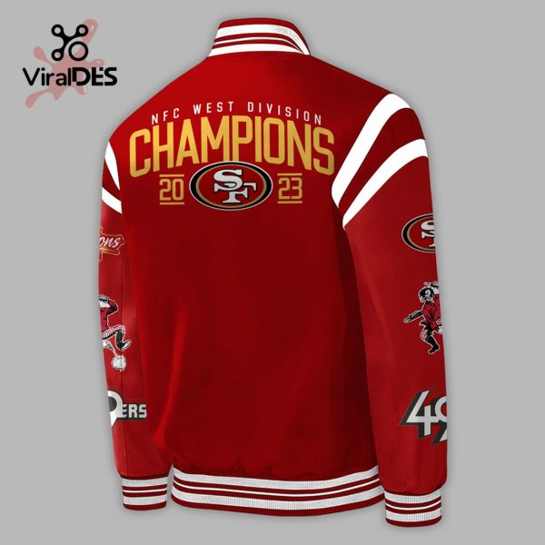 San Francisco 49ers It’s A Lock NFC West Champions Red Baseball Jacket, Jogger, Cap