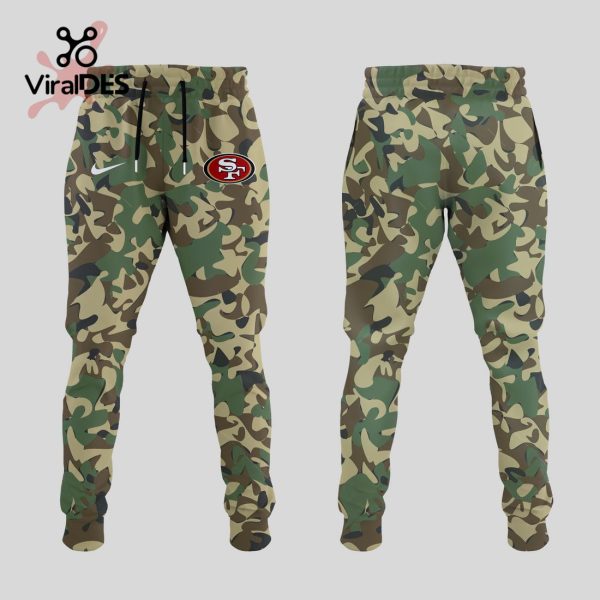 Special Edition For San Francisco 49ers Fans Army Design Hoodie, Jogger, Cap