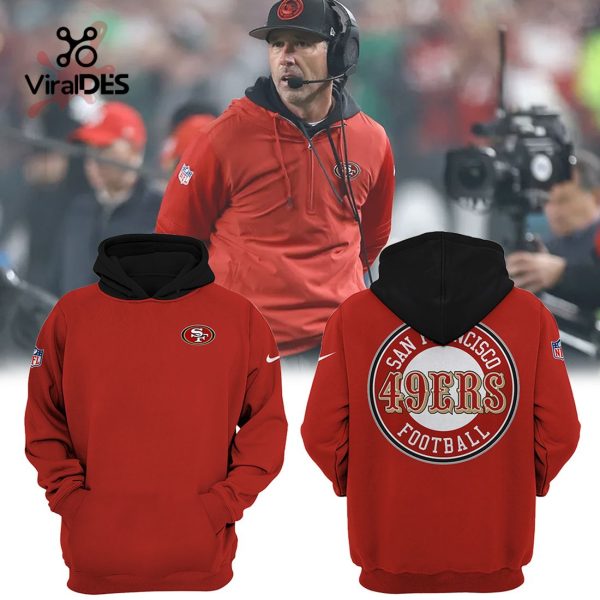 Special Edition San Francisco 49Ers Coach Fan Gifts Red Hoodie + Jogger + Cap