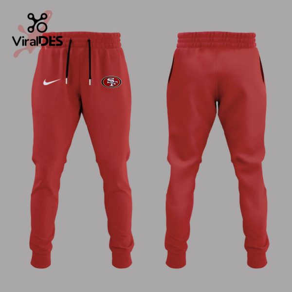 Special Edition San Francisco 49Ers Coach Fan Gifts Red Hoodie + Jogger + Cap