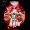 Super Bowl LVIII Champions Of Kansas City Chiefs Black Style Hoodie 3D