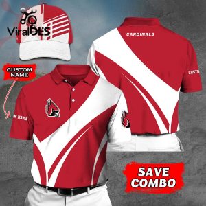 Custom Name Ball State Cardinals Polo, Cap Limited Edition