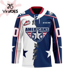 Custom Tri-City Americans Mix Home And Away Hockey Jersey Personalized Letters Number