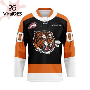 Custom Medicine Hat Tigers Home Hockey Jersey Personalized Letters Number
