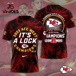 2023 AFC West It’s A Lock Kansas City Chiefs Champions Hoodie 3D Sepcial Edition