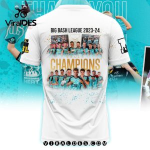 2024 Brisbane Heat BBL 13 Mens Champions White T-Shirt, Cap