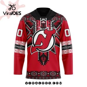 NHL New Jersey Devils Personalized Native Design Hockey Jersey