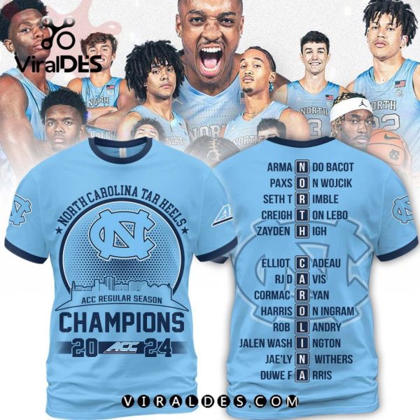 2024 ACC North Carolina Tar Heels Basketball Season Champions Hoodie