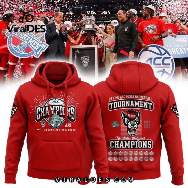 2024 NC State Wolfpack Champions Red Hoodie Limited Edition