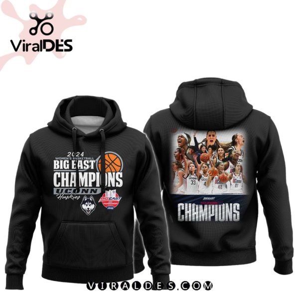 2024 UCONN Women’s Basketball East Champions Black Hoodie Limited Edition