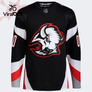 Buffalo Sabres Alternate Pro Primegreen Custom Black Hockey Jersey