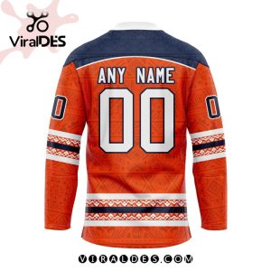 NHL Edmonton Oilers Personalized Native Design Hockey Jersey
