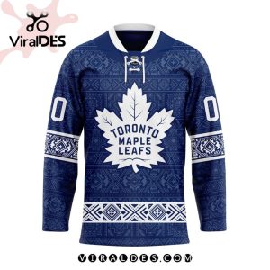 NHL Toronto Maple Leafs Personalized Native Design Hockey Jersey