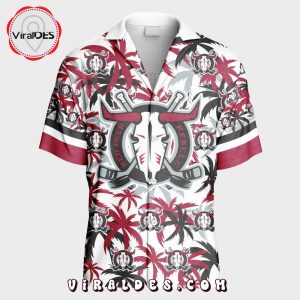 Custom Red Deer Rebels Using Away Jersey Color Hawaiian Shirt