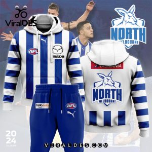 North Melbourne AFL Combo 2024 Hoodie, Jogger Limited Edition