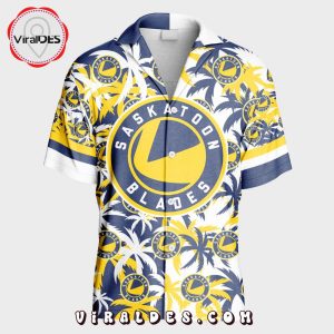 Custom Saskatoon Blades Mix Home And Away Color Hawaiian Shirt