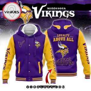 Custom Minnesota Vikings Loyalty Above All Baseball Jacket