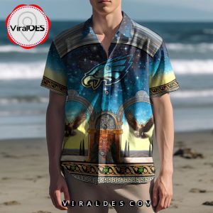 Unveiling The Eagle-Inspired Hawaiian Shirt With Philadelphia Eagles Logo