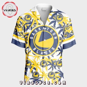 Custom Saskatoon Blades Using Away Jersey Color Hawaiian Shirt