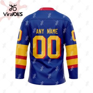 Custom St. Louis Blues Specialized Flying Jersey X Morden Stadium Hockey Jersey