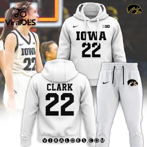 Caitlin Clark White Combo Hoodie, Jogger Limited Edition