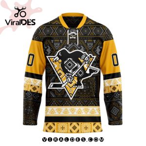 NHL Pittsburgh Penguins Personalized Native Design Hockey Jersey