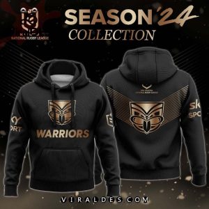 NRL New Zealand Warriors Gold Premier 2024 Hoodie, Jogger, Cap