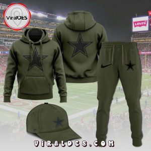 Dallas Cowboys Salute To Service Club Pullover Hoodie, Jogger, Cap