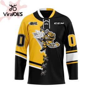 Custom Sarnia Sting Mix Home And Retro Hockey Jersey