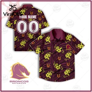 NRL Brisbane Broncos Custom Tribal Hawaiian Shirt