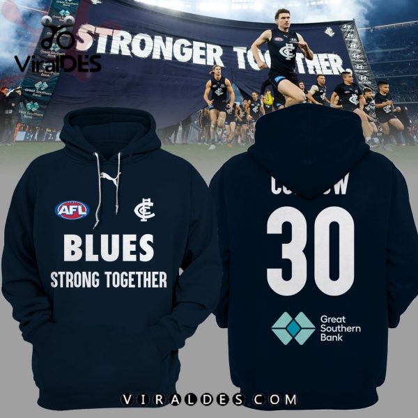 AFL Carlton Blues Charlie Curnow Pullover Hoodie, Jogger, Cap