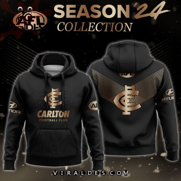 AFL Carlton Blues Gold Premier 2024 Hoodie, Jogger, Cap