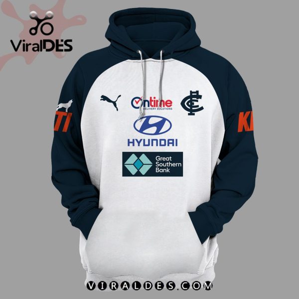 AFL Carlton Blues Great Southern Bank White Hoodie