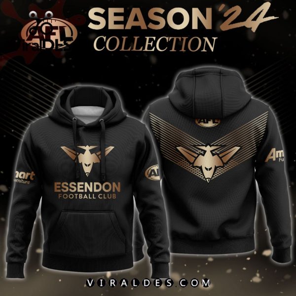 AFL Essendon Bombers Gold Premier 2024 Hoodie, Jogger, Cap