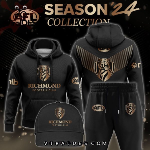 AFL Richmond Tigers Gold Premier 2024 Hoodie, Jogger, Cap