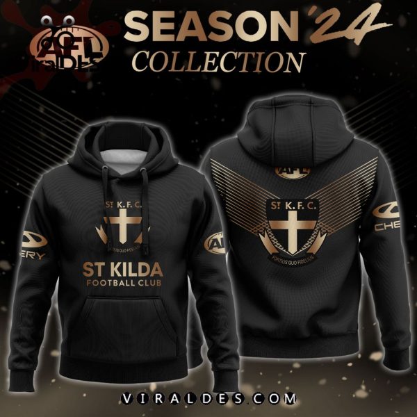 AFL St Kilda Saints Gold Premier 2024 Hoodie, Jogger, Cap