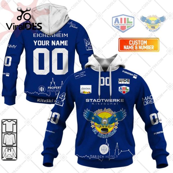 Alps Hockey League EC Kitzbuhel Jersey Style Hoodie 3D