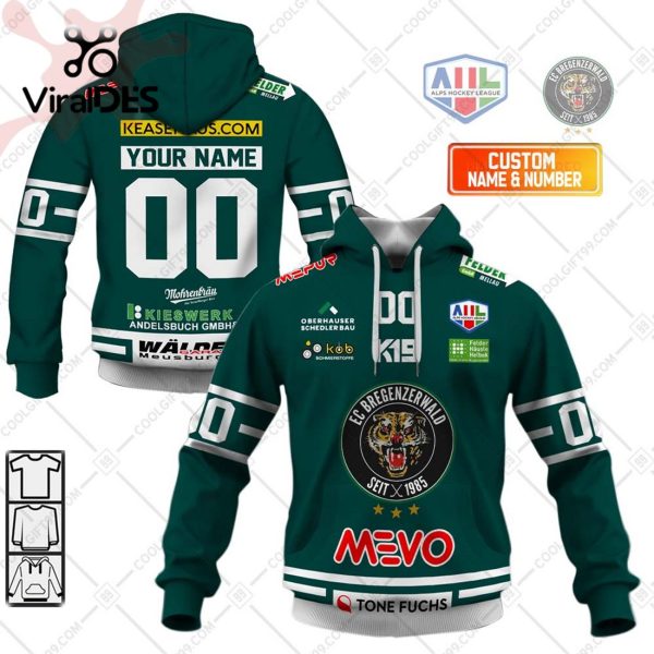 Alps Hockey League EHC Bregenzerwald Jersey Style Hoodie 3D