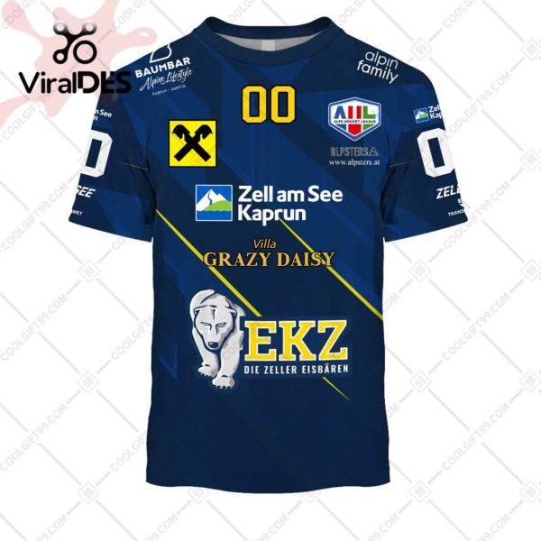 Alps Hockey League EK Zeller Eisbaren Jersey Style Hoodie 3D