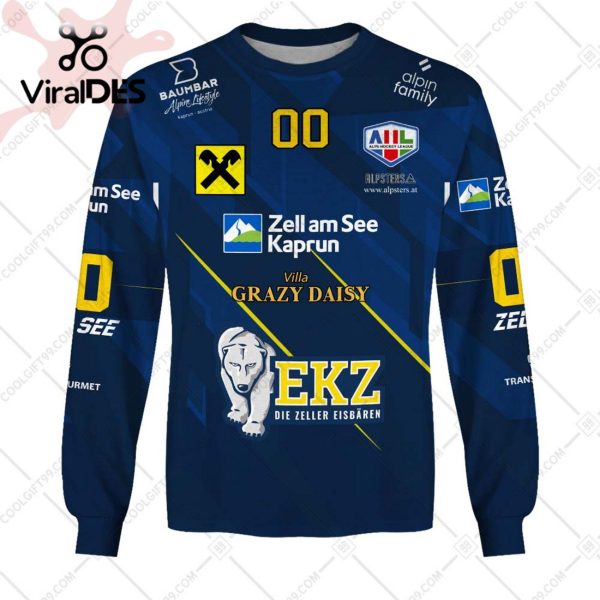 Alps Hockey League EK Zeller Eisbaren Jersey Style Hoodie 3D